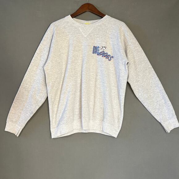 BIG DOGS "Let's Face It, These Puppies Are BIG!" Graphic Sweatshirt Med Tultex - Picture 1 of 13